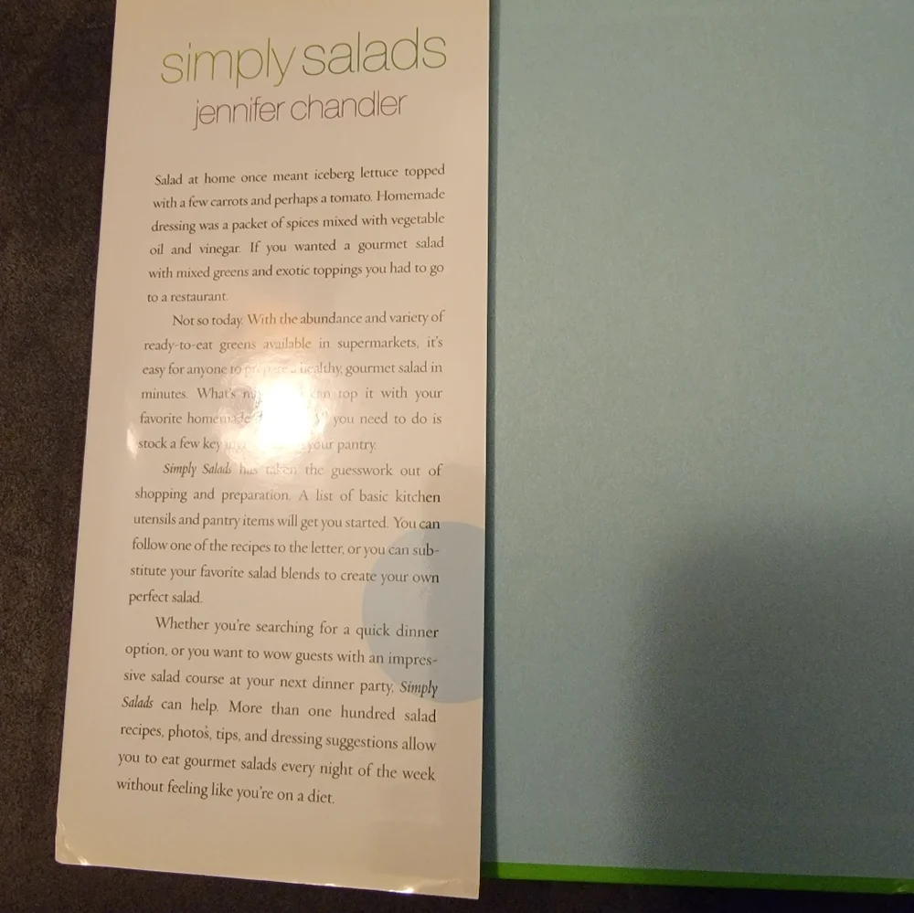 Simply Salads by Jennifer Chandler‎ Hardbook